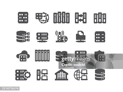 Network Server Icons Network Server Icons