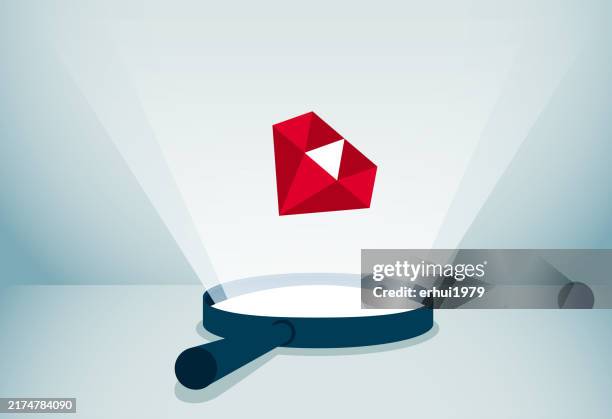 ruby found - ruby gemstone stock illustrations