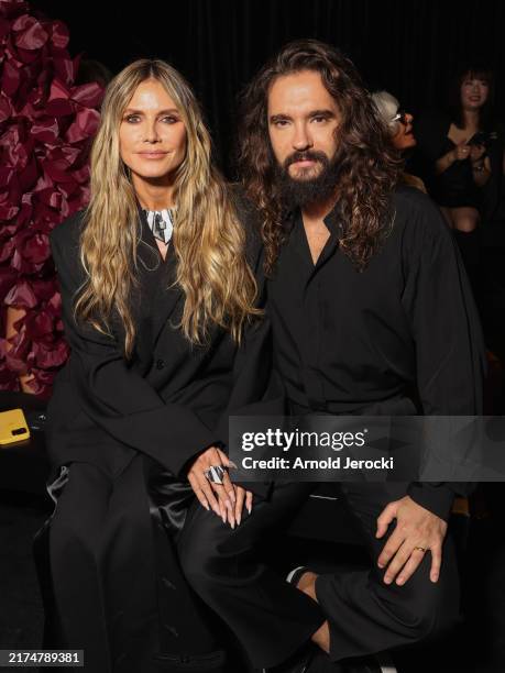 Heidi Klum and Tom Kaulitz attend the Messika Paris Womenswear Spring-Summer 2025 show as part of Paris Fashion Week on September 26, 2024 in Paris,...