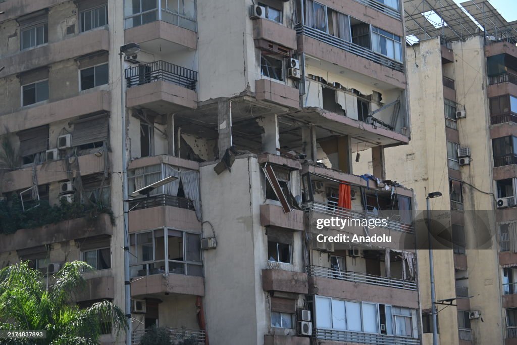 Israel strikes central Beirut for 1st time since Oct. 8, killing 3 Palestinian leaders