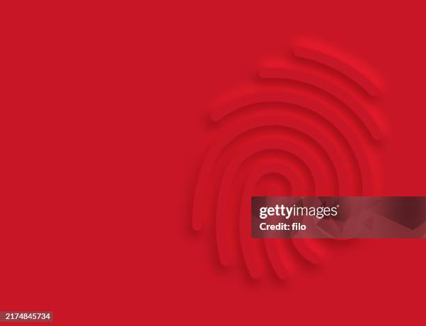 fingerprint depth modern identity design background - 3d maze stock illustrations