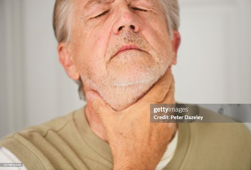 Neck and throat and jaw pain,