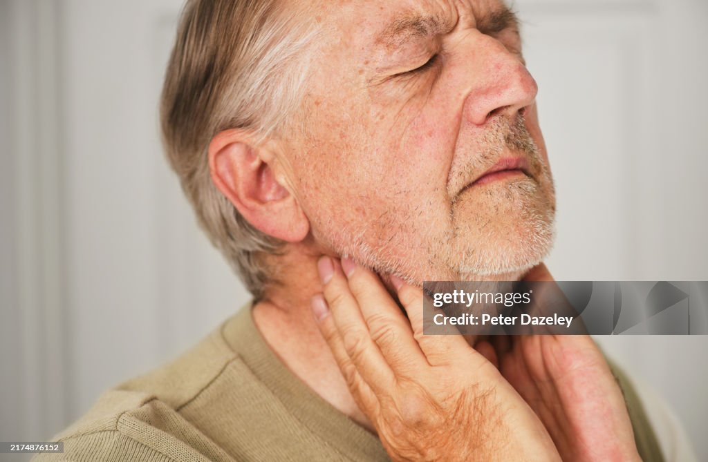 Neck and throat and jaw pain,