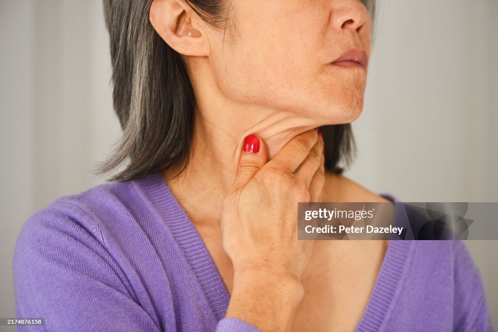 Neck and throat and jaw pain,