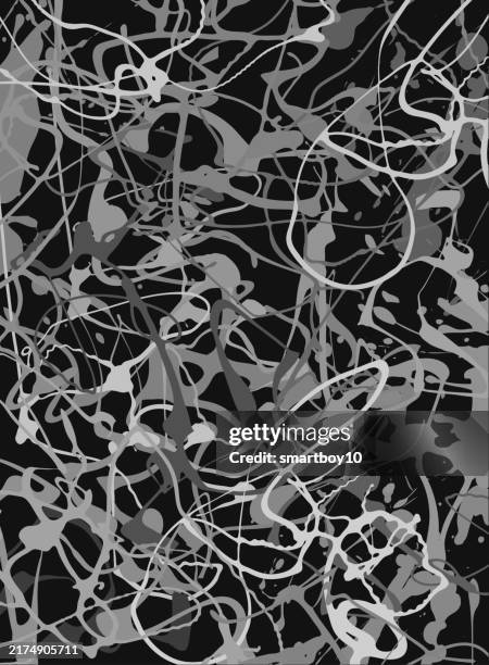 abstract drip painting - opening paint stock illustrations