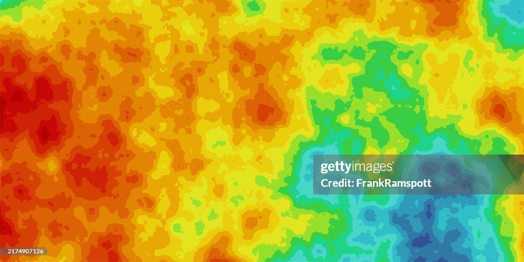 Infrared Mapping Generic Thermal Infrared Heat Allocation Map 278 High-Res Vector ...