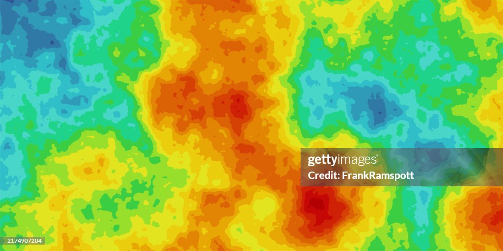 Infrared Mapping Generic Thermal Infrared Heat Allocation Map 527 High-Res Vector ...