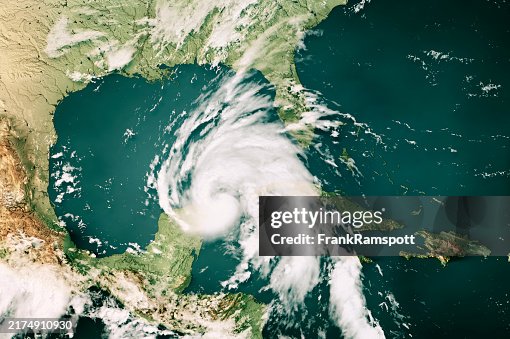Hurricane Helene 2024 Cloud Map Caribbean Sea 3D Render Color Hurricane Helene 2024 Cloud Map Caribbean Sea 3D Render Color