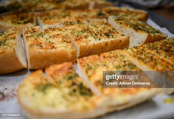 Garlic bread at Lechuga's Italian Restaurant in Denver, Colorado on Tuesday, September 17, 2024.