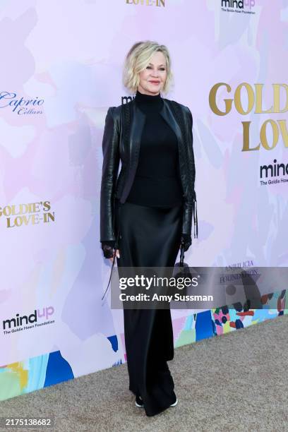 Melanie Griffith attends the 20th anniversary celebration of the Goldie Hawn Foundation and MindUP Gala at Ron Burkle’s Greenacres on September 27,...