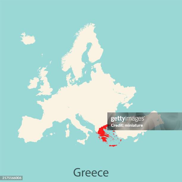 Greek Mapbasic 431 Political Map Of Greece Stock Photos, High-Res Pictures, and Images ...