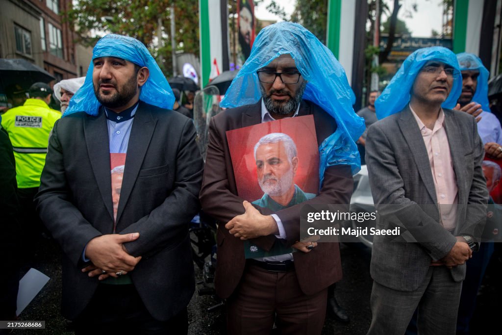 Protest In Tehran After Hezbollah Leader Reported Dead