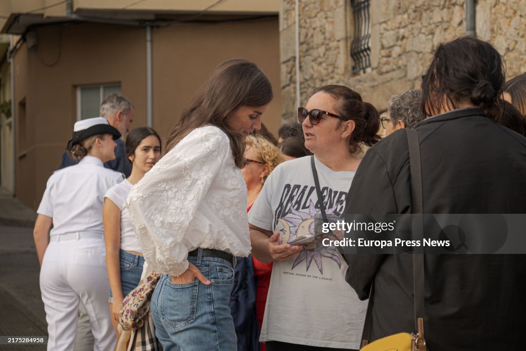 The King And Queen Of Spain And Princess Leonor Enjoy Vilagarcia De Arousa (pontevedra)