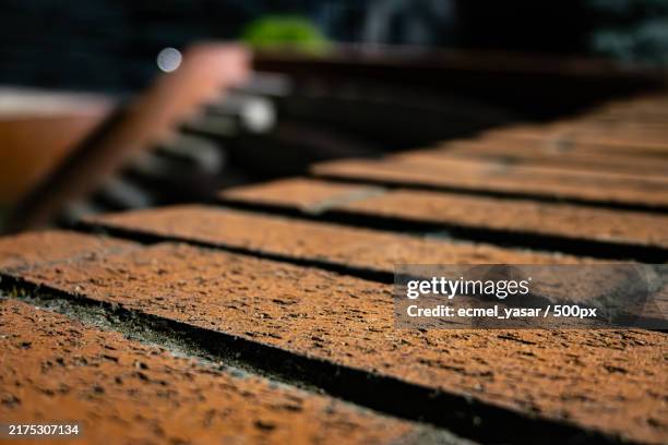 close-up of rusty metal - marimba stock pictures, royalty-free photos & images