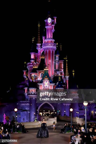 Kylie Jenner on the runway at Coperni RTW Spring 2025 as part of Paris Ready to Wear Fashion Week held at Disneyland Paris on October 1, 2024 in...