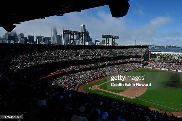 General view of the ballpark as the San Francisco Giants play the St. Louis Cardinals in the fifth inning at Oracle Park on September 28, 2024 in San...