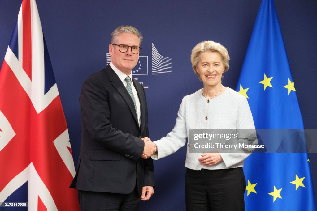 UK Prime Minister Keir Starmer Meets with EU Leaders In Brussels