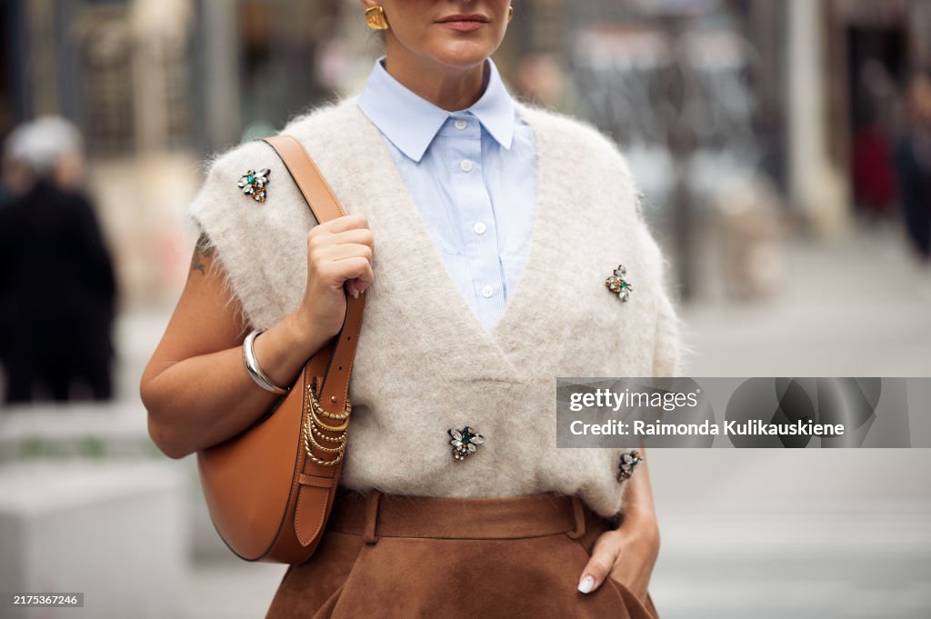Street Style - Paris Fashion Week - Womenswear Spring/Summer 2025 - Day Six