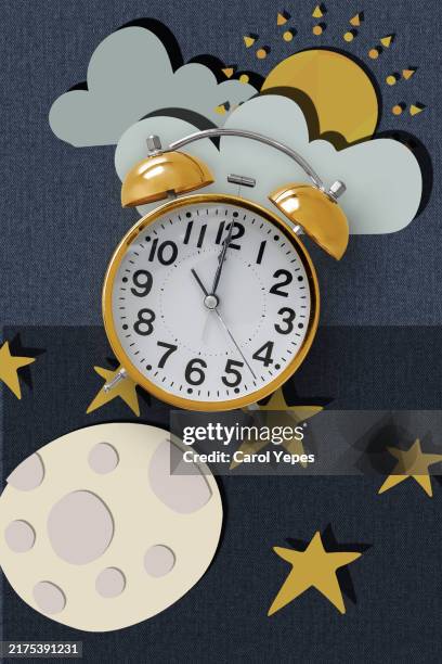 circadian rhythm.day and night - biologische uhr stock-fotos und bilder