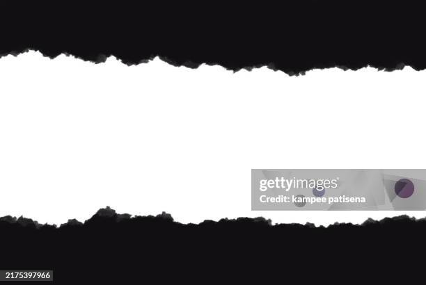 tear paper background template - rasgado imagens e fotografias de stock