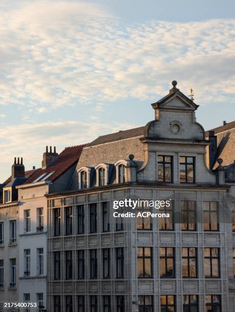 golden hour in brussels - golden hour stock pictures, royalty-free photos & images