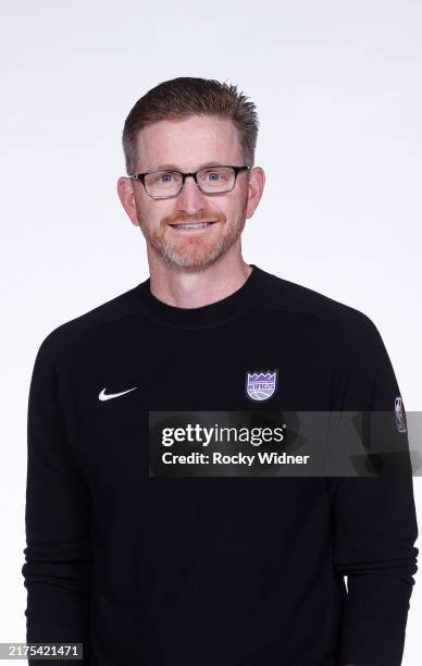 Wes Wilcox of the Sacramento Kings poses for a photo on Media Day September 30, 2024 at the Golden 1 Center in Sacramento, California. NOTE TO USER:...