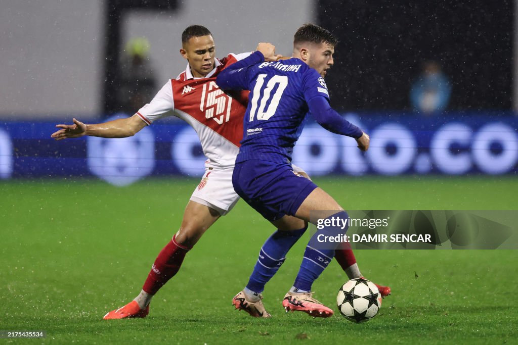 TOPSHOT-FBL-EUR-C1-DINAMO ZAGREB-MONACO