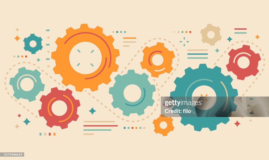 Gear Machinery Process Modern Shapes Design