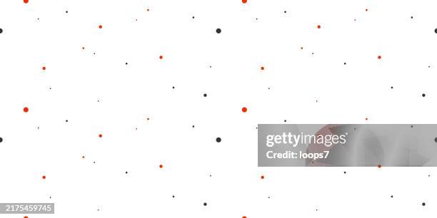 minimalistic seamless pattern featuring small red and black dots - small dots background stock illustrations