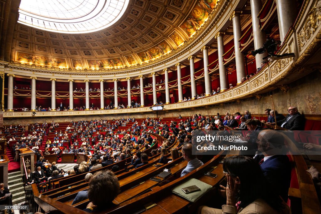 Session Of Questions To The French Government At The National Assembly, In Paris