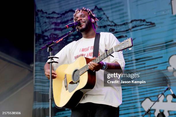 Myles Smith performs onstage for day two of the 2024 Pilgrimage Music & Cultural Festival at The Park at Harlinsdale Farm on September 29, 2024 in...
