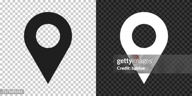 map pin. icon for design on blank background - map pointer stock illustrations