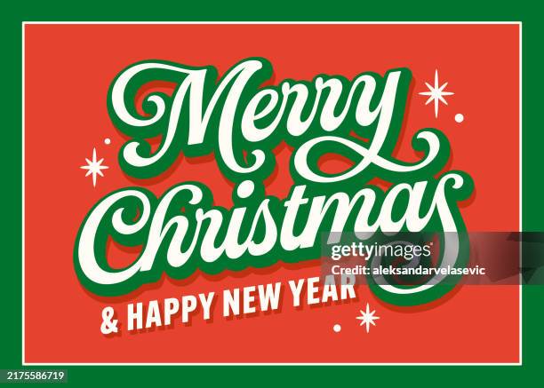 frohe weihnachten schriftzug schild - kalligraphieren stock-grafiken, -clipart, -cartoons und -symbole
