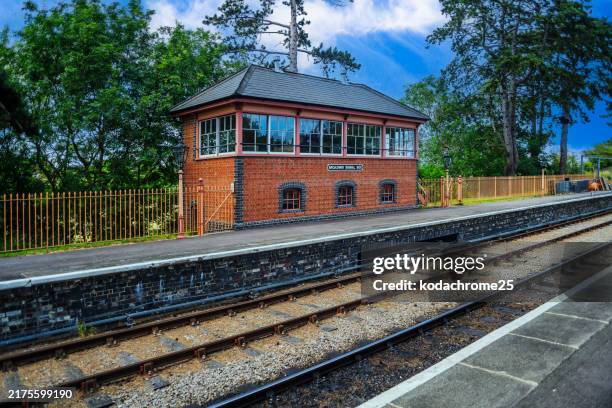 locomotiva a vapore toddington stazione gloucestershire e warwickshire ferrovia - toddington gloucestershire foto e immagini stock