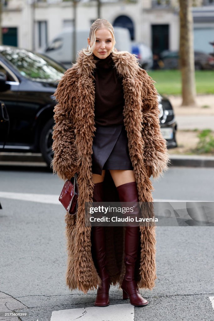 Street Style - Paris Fashion Week - Womenswear Spring/Summer 2025 - Day Eight