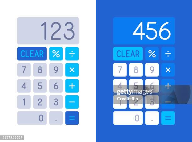 calculator design - data entry keyboard stock illustrations