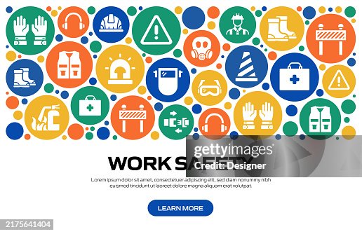 Work Safety Related Vector Illustration. Occupational Safety, Health, Protection, Accidents, Equipment, Working, Danger. Work Safety Related Vector Illustration. Occupational Safety, Health, Protection, Accidents, Equipment, Working, Danger.