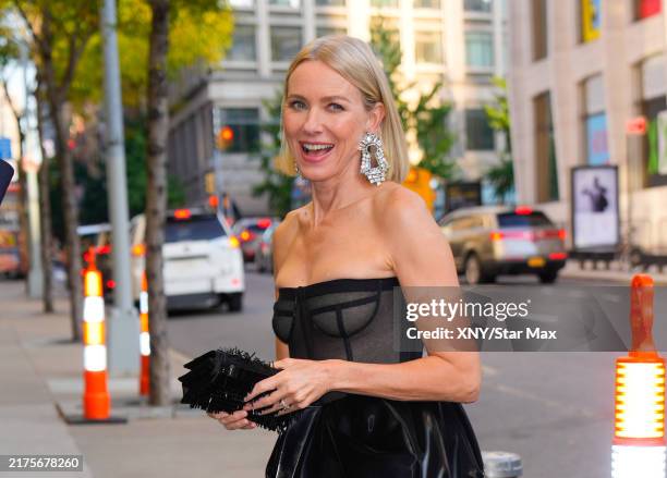Naomi Watts is seen on October 3, 2024 in New York City.