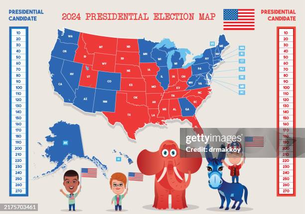 Voted Map 2024 Presidential Election Interactive Map Usa Voting Map High-Res ...