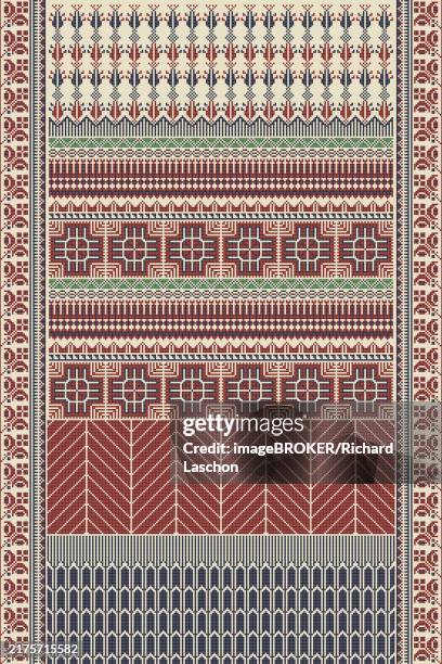 Palestinian Map Pattern Traditional Palestinian Tatreez Seamless Pattern Vector Template High ...