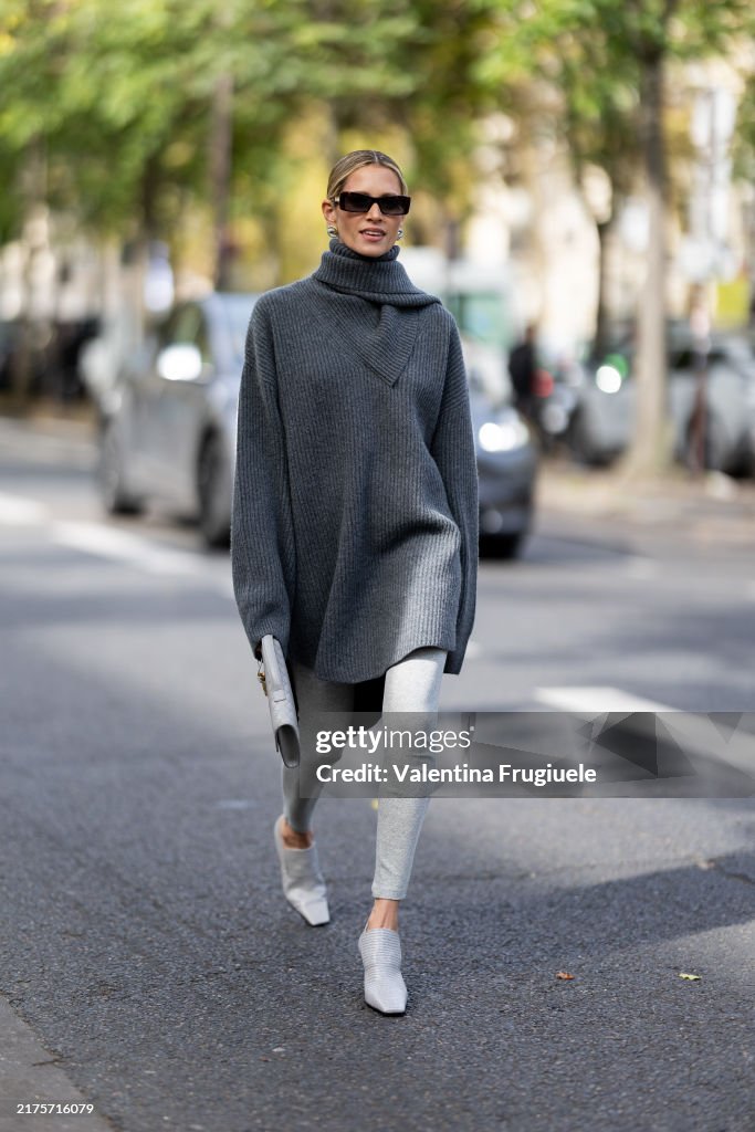 Street Style - Paris Fashion Week - Womenswear Spring/Summer 2025 - Day Eight