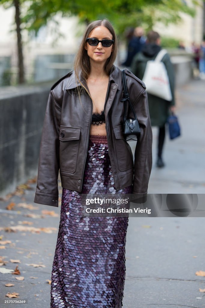 Street Style - Paris Fashion Week - Womenswear Spring/Summer 2025 - Day Eight