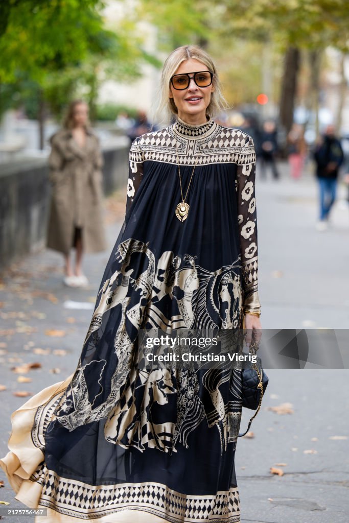 Street Style - Paris Fashion Week - Womenswear Spring/Summer 2025 - Day Eight