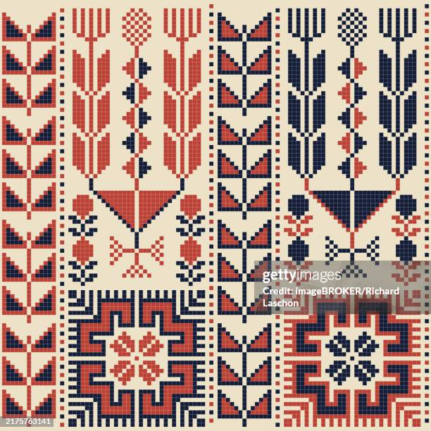 Palestain Pattern Seamless Pattern Design With Traditional Palestinian Embroidery Motif ...