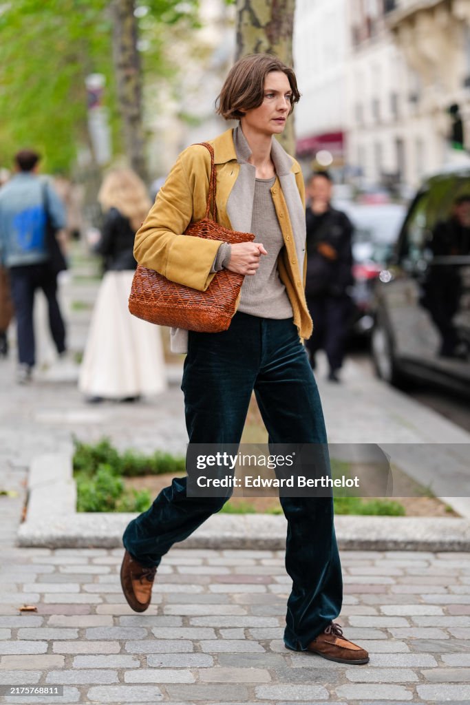 Street Style - Paris Fashion Week - Womenswear Spring/Summer 2025 - Day Eight