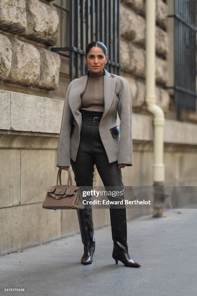 Street Style - Paris Fashion Week - Womenswear Spring/Summer 2025 - Day Six