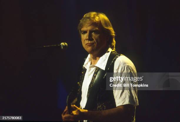 Justin Hayward of The Moody Blues on May 5, 1997 in New York City.