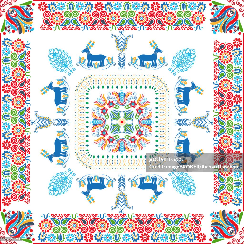 Hugarian Patterns Seamless Pattern Design Inspired By Traditional Hungarian Embroidery ...