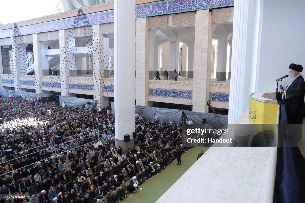 Rally In Tehran As Khamenei Delivers Sermon And Praises Slain Hezbollah Leader