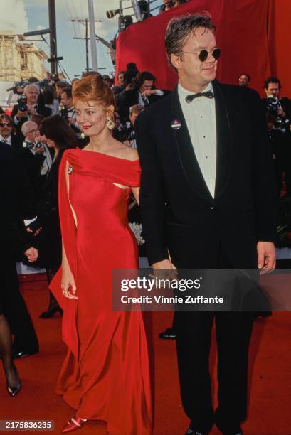 American actors Susan Sarandon and Tim Robbins arriving for the 63rd Annual Academy Awards at the Shrine Auditorium in Los Angeles, California, March...